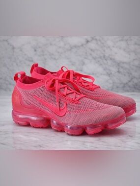 Nike Women’s VaporMax Flyknit Sneakers - Bright Pink